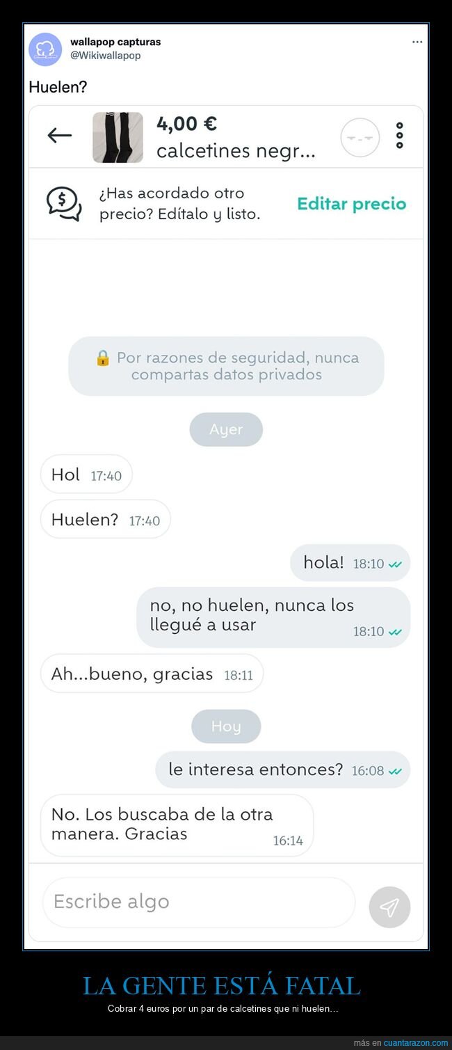 calcetines,olor,wallapop