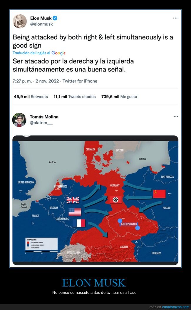 atacado,derecha,elon musk,izquierda,nazis,twitter,zasca