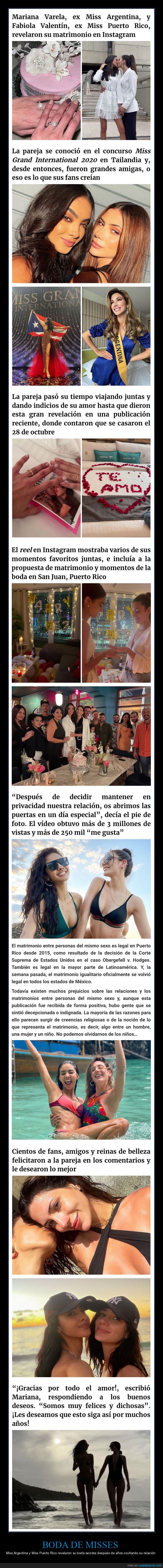 miss argentina,miss puerto rico,boda