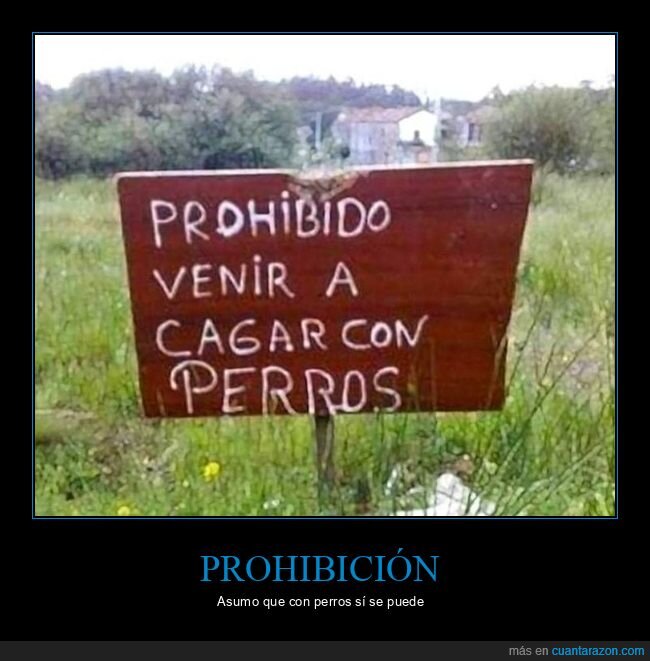 cagar,carteles,perros,prohibición