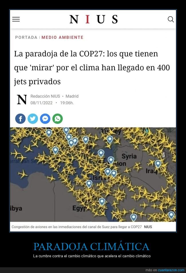 paradoja,cumbre,cambio climático,jets privados