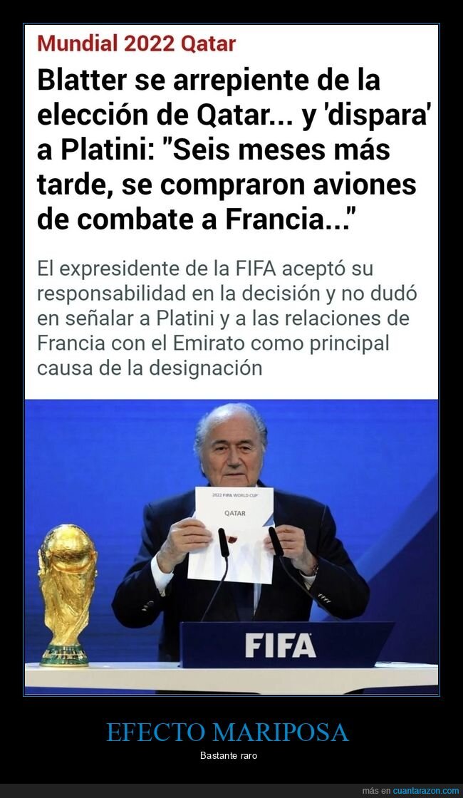qatar,mundial,blatter,errepentirse,aviones de combate,francia