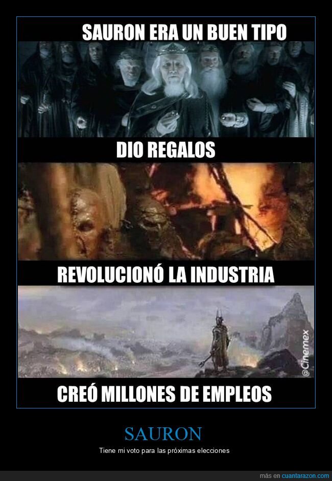 buen tipo,el señor de los anillos,sauron