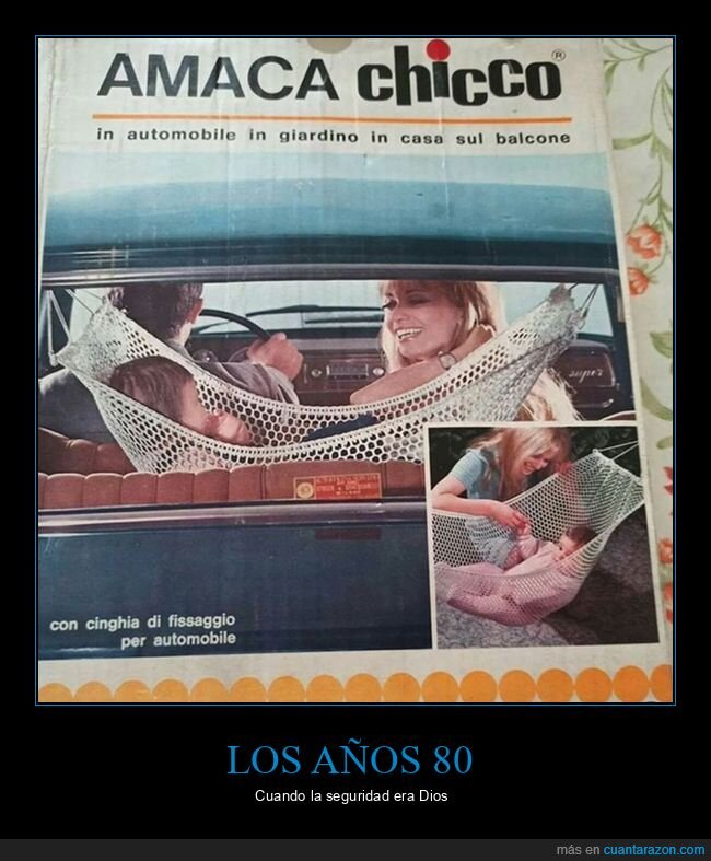 años 80,bebé,coches,hamaca,wtf