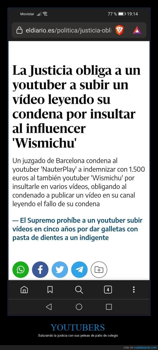 youtubers,condena,insultar