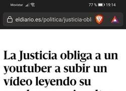 Enlace a Condena a un Youtuber