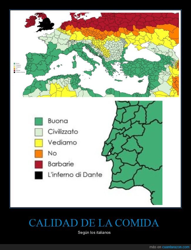 comida,calidad,europa,italianos