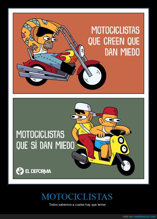 motociclistas,motos,miedo