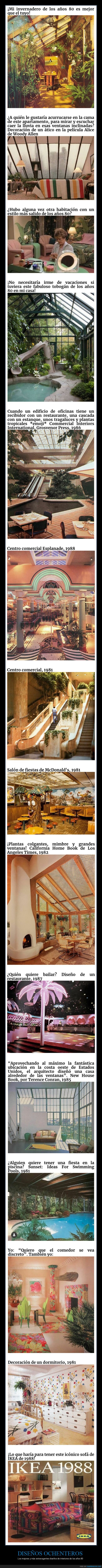 diseño de interiores,años 80