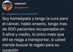 Enlace a Esto se lo tuiteó a una chica que decía estar pasándolo muy mal con el cáncer