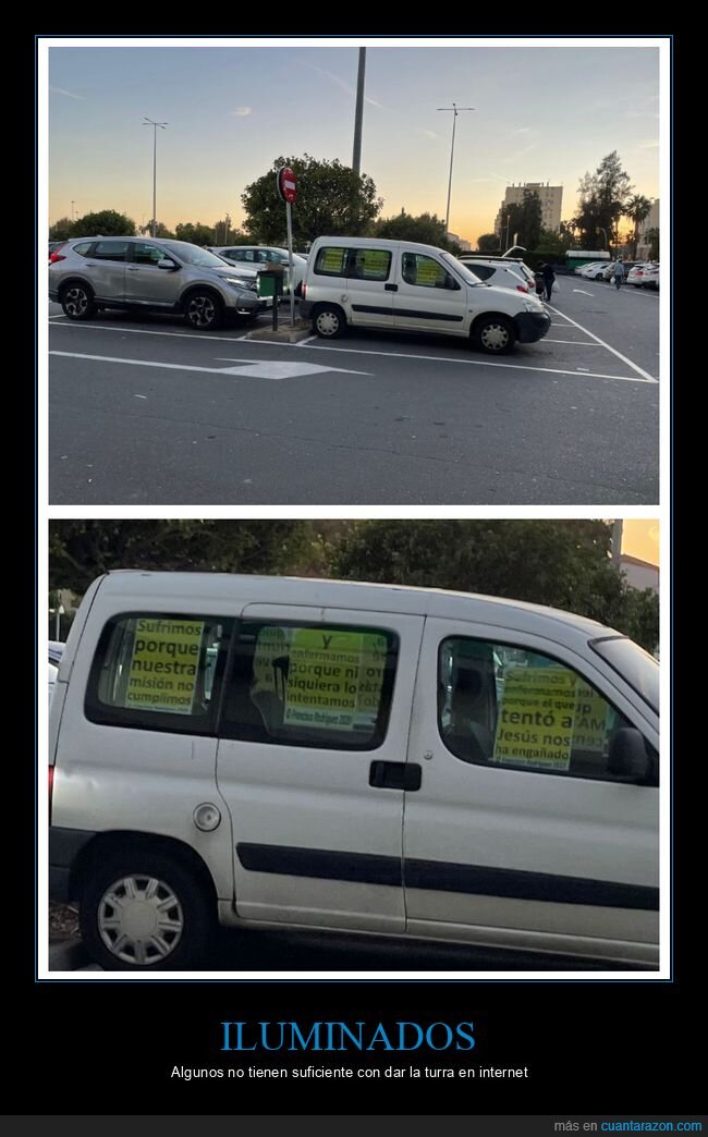 furgoneta,carteles,sufrir,enfermar,jesús,wtf