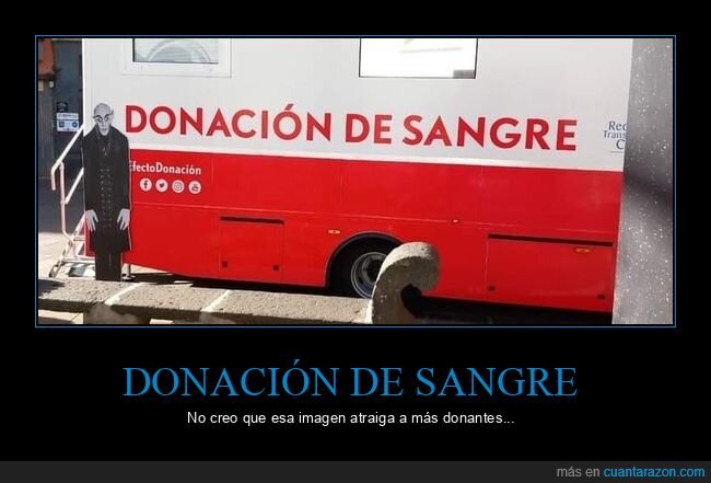 donación de sangre,nosferatu