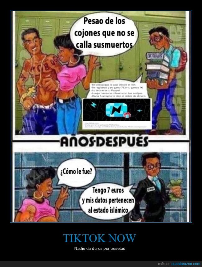 tiktok now,pesados,dinero