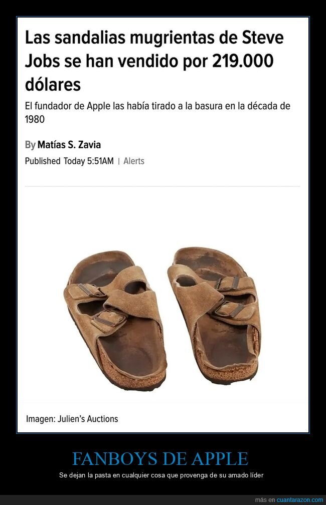 sandalias,steve jobs,vender,wtf