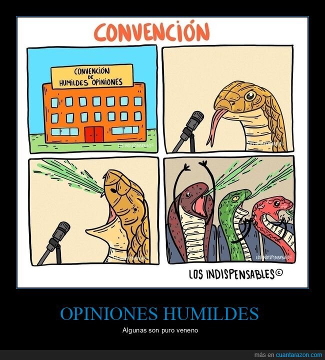 opiniones,humildes,veneno