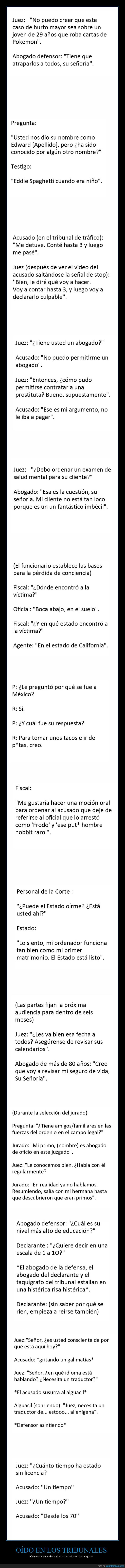 conversaciones,juzgados