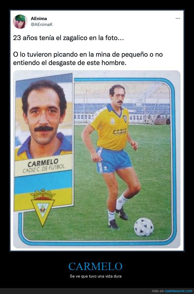 carmelo,futbolista,edad