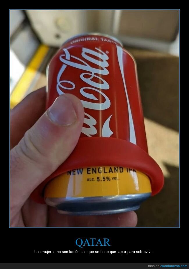 cerveza,cocacola,tapar,mundial,qatar