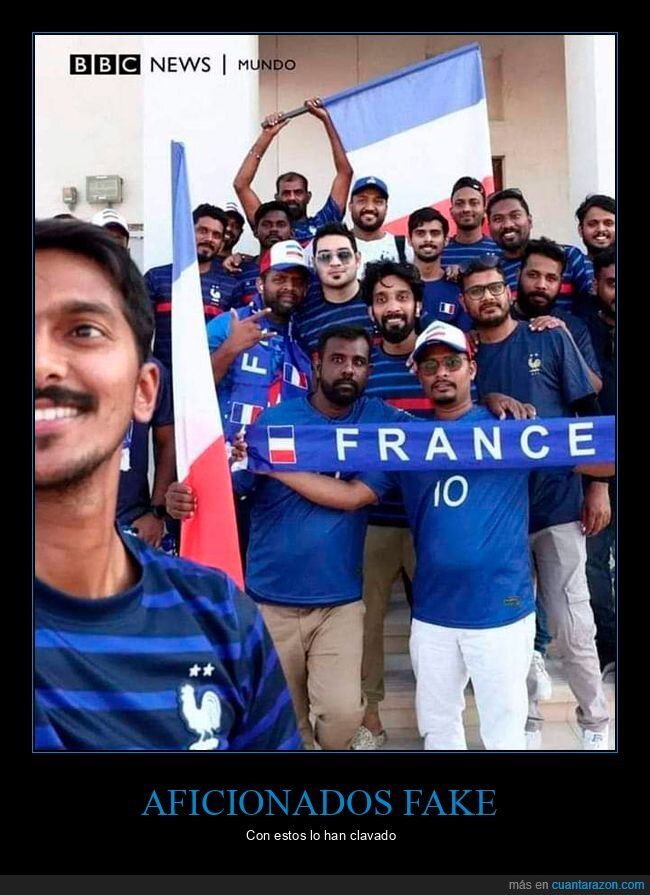 mundial,qatar,francia,aficionados fake