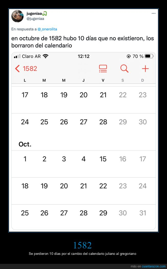 1582,10 días,borrar,calendario