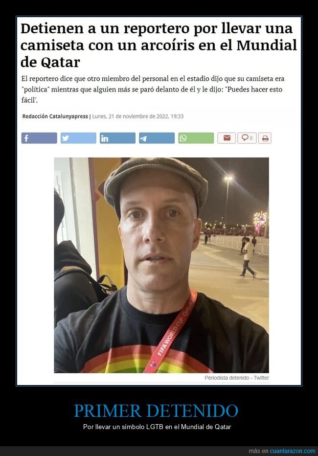 detenido,reportero,camiseta,lgtb