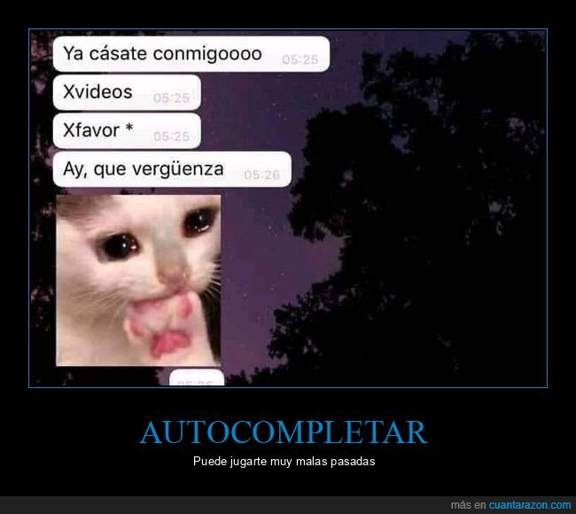 autocompletar,fails