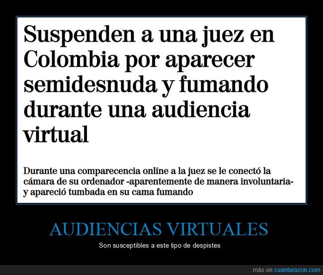 audiencia virtual,fails,jueza