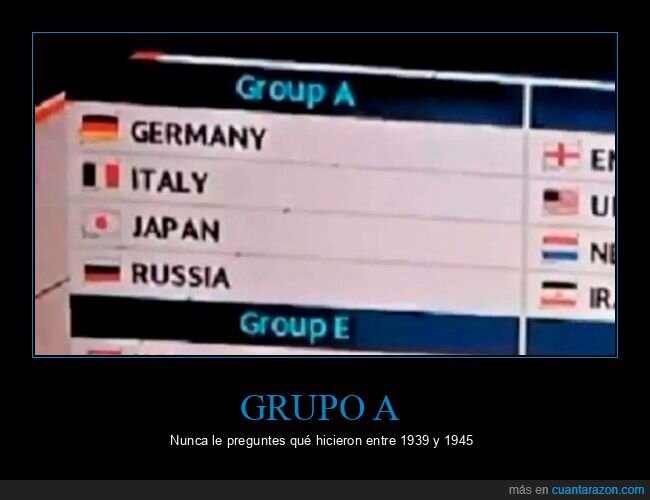 mundial,grupo a,ii guerra mundial