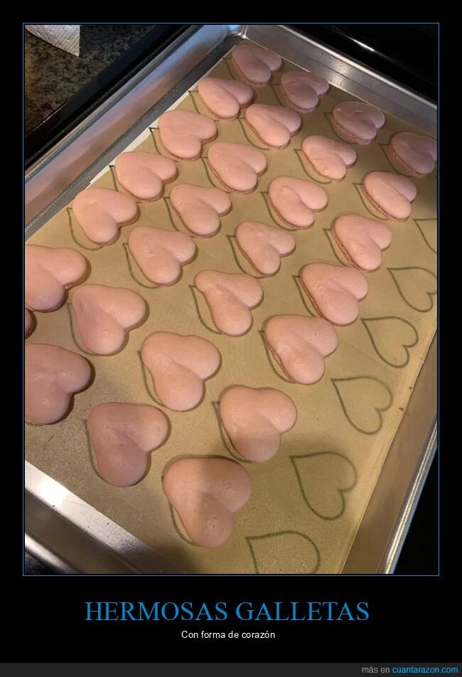 corazón,fails,forma,galletas