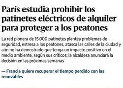 Enlace a París contra los patinetes eléctricos