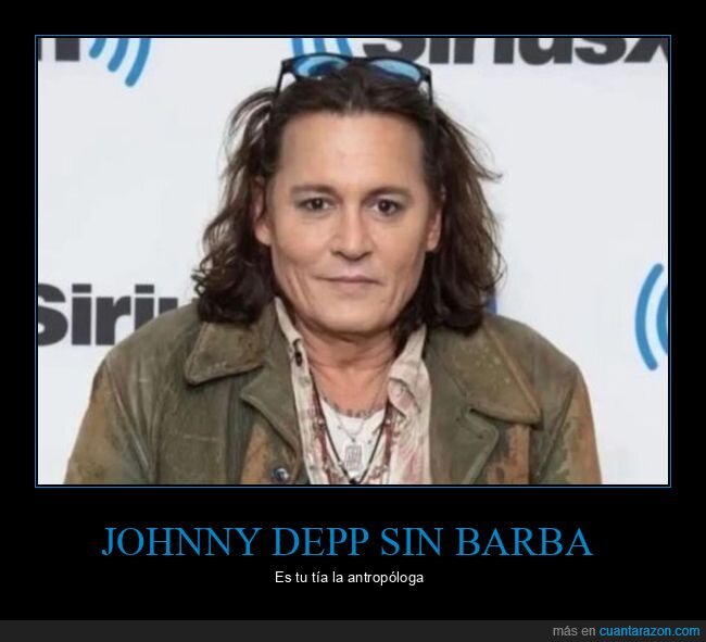 johnny depp,sin barba