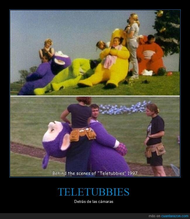 teletubbies,detrás de las cámaras