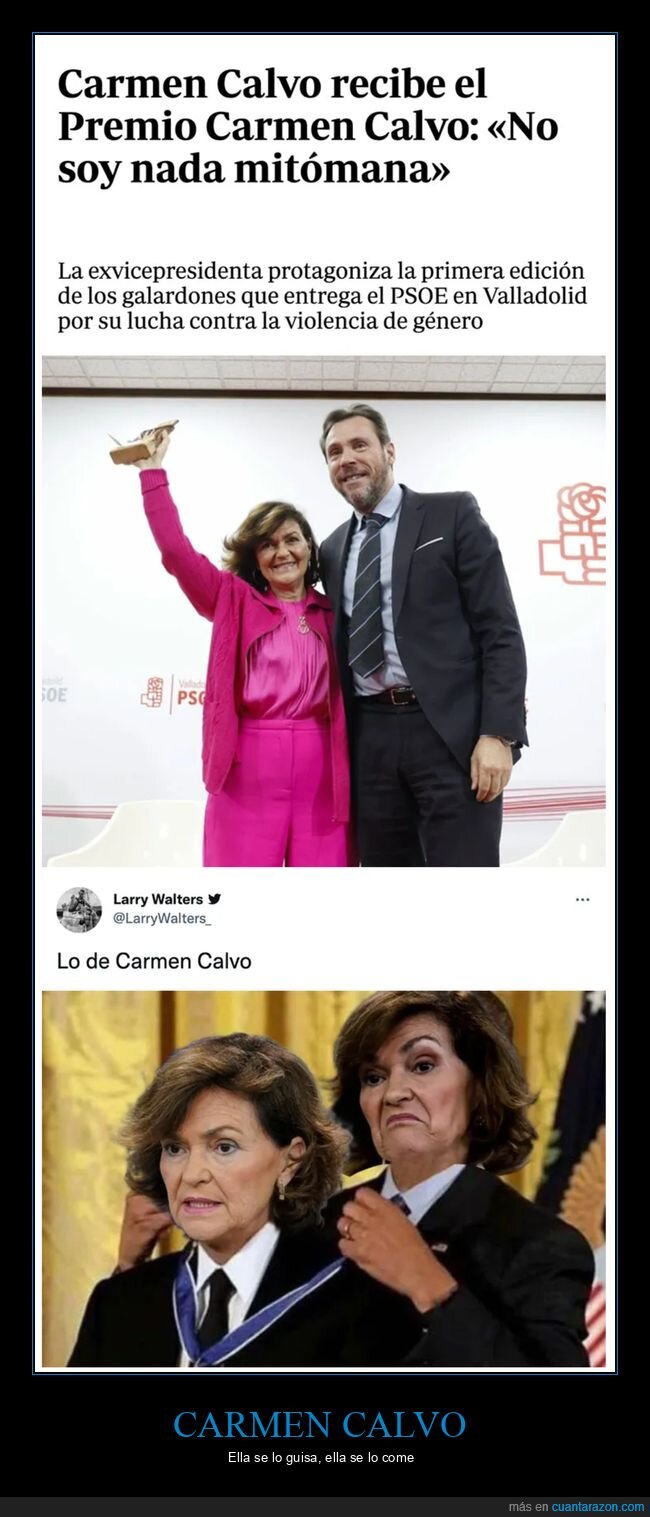 carmen calvo,premi,pol&iacute;ticos