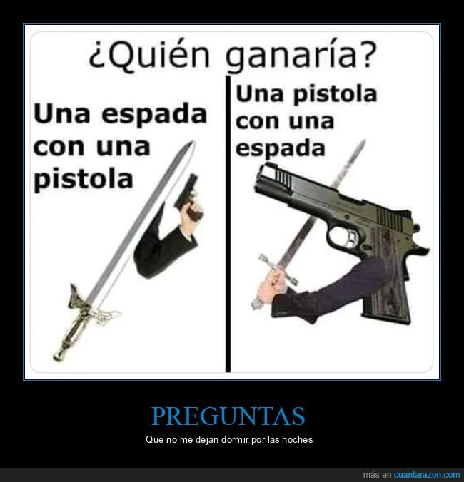 ganar,pistola,espada