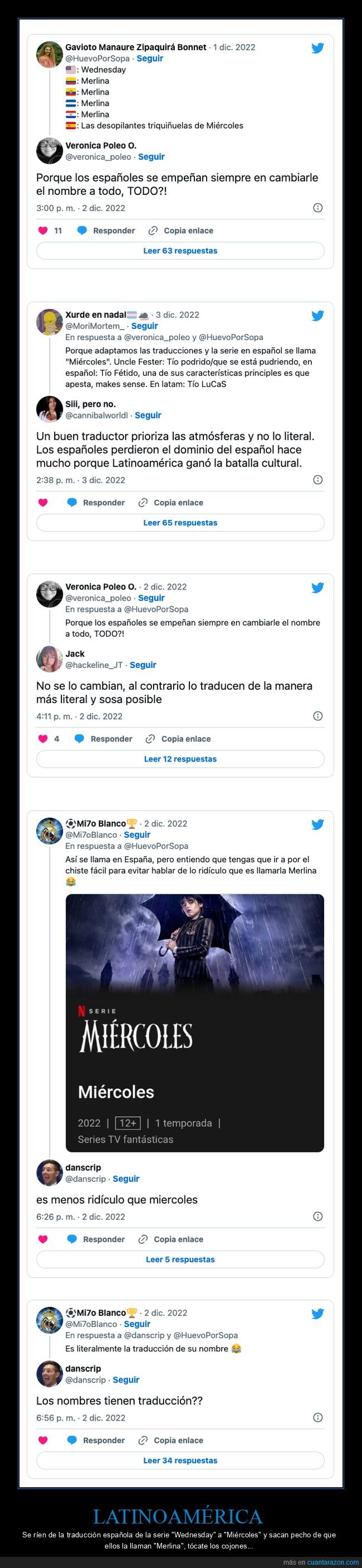 miércoles,traducción,merlina