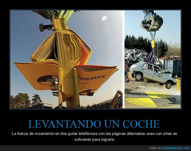 levantar,coche,guías telefónicas