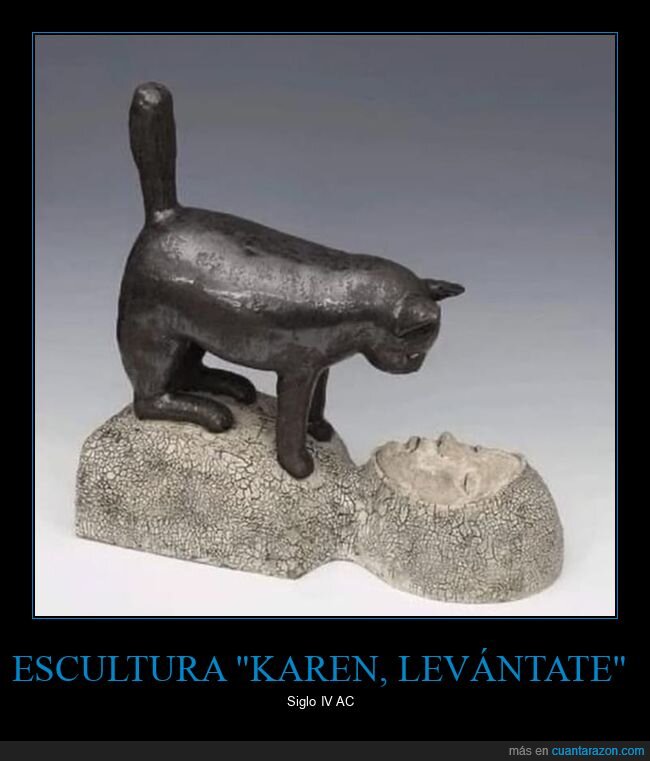 escultura,gato,levantarse