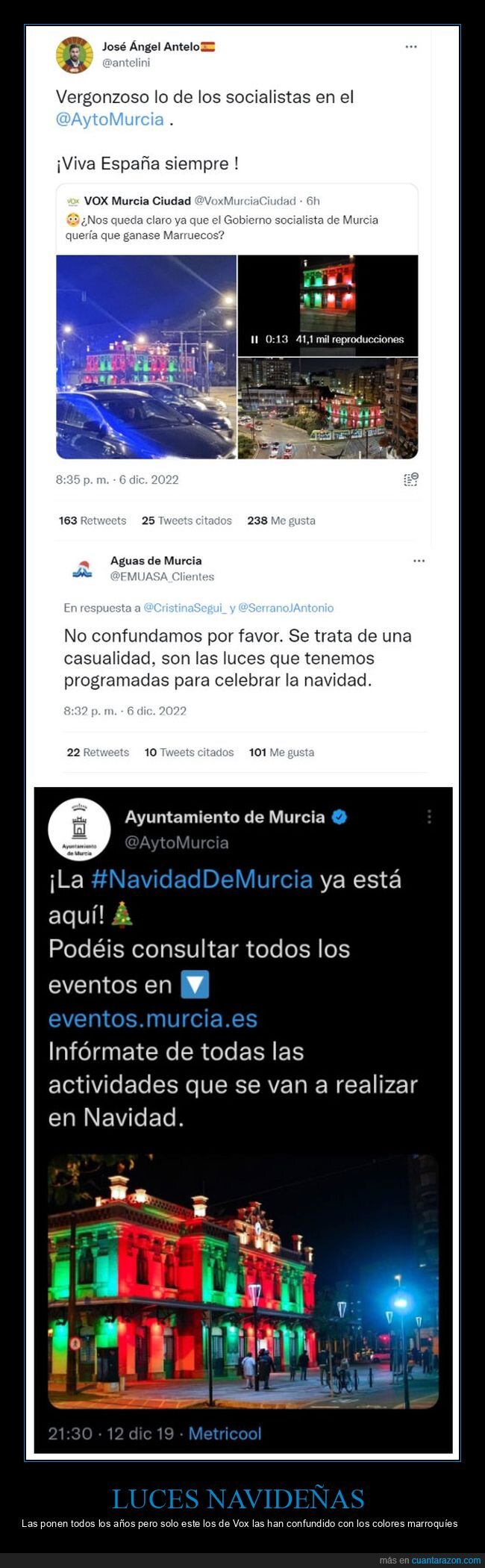 vox,políticos,luces de navidad,bandera,marruecos