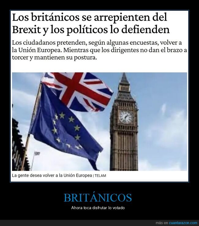 británicos,arrepentirse,brexit,políticos,defender