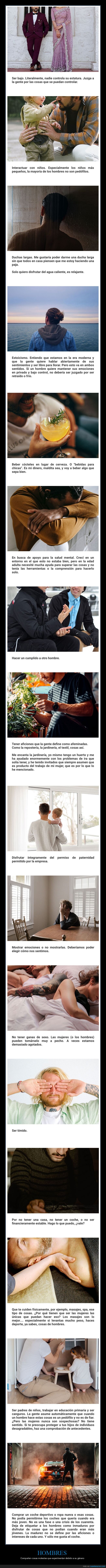 hombres,cosas molestas,género