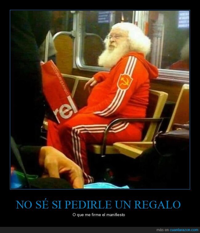 papá noel,marx,comunista,parecidos