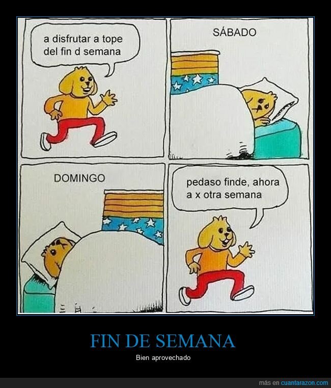 cama,fin de semana