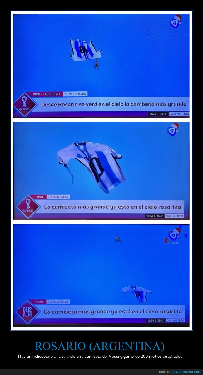 rosario,argentina,camiseta,messi,gigante,helicóptero