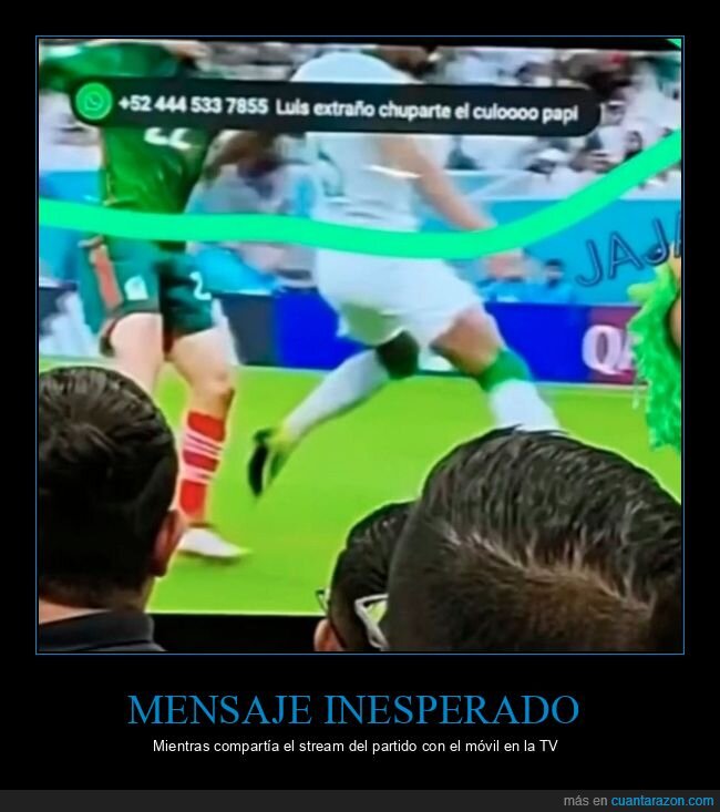 mensaje,partido,fútbol,televisión,fails