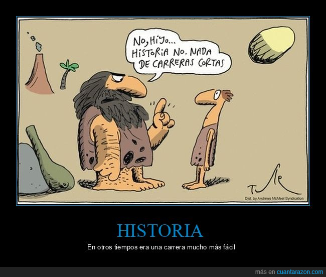 historia,carrera,corta,prehistoria
