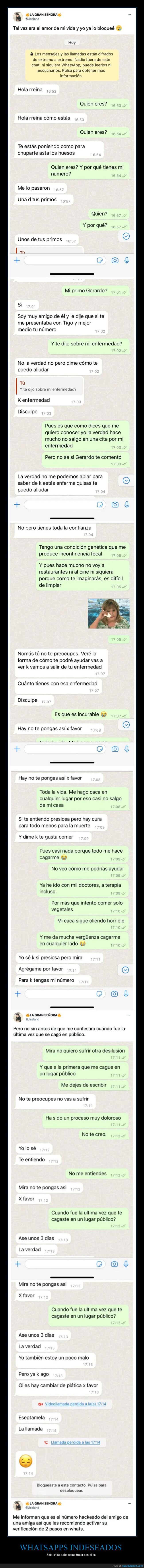 ligando,enfermedad,incontinencia fecal,trolling