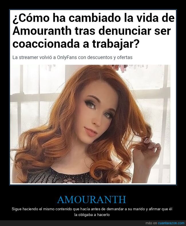 amouranth,denunciar,coacción,trabajar,marido