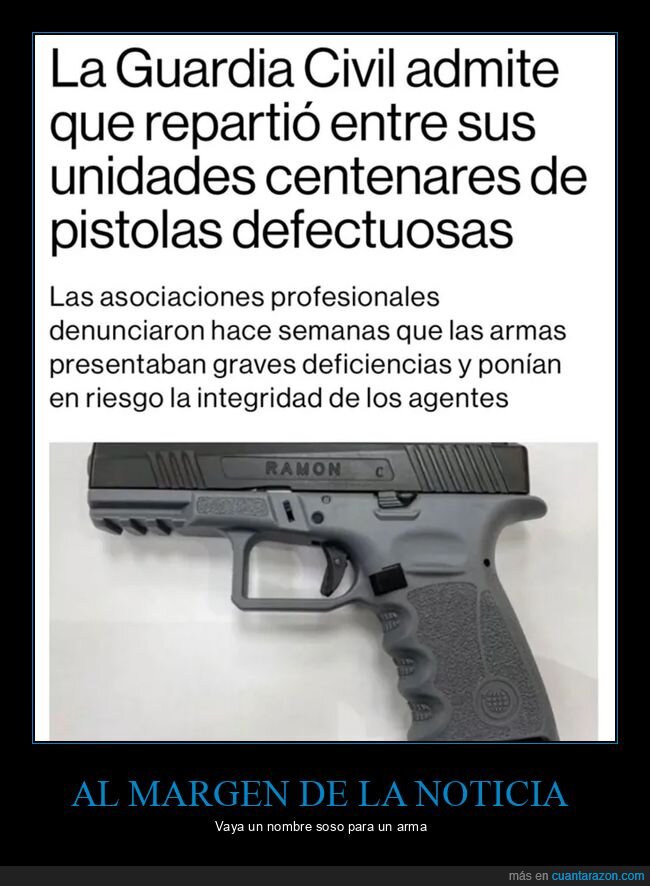 armas,defectuosas,guardia civil,nombres,ramón