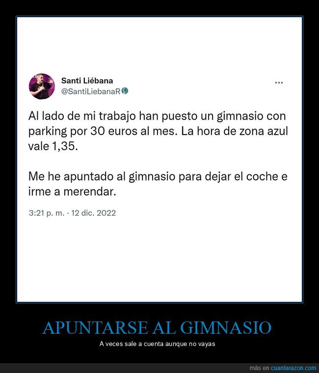 gimnasio,parking,precio,zona azul