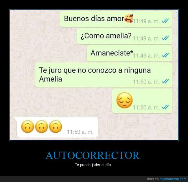 novia,amelia,amanecer,autocorrector,fails